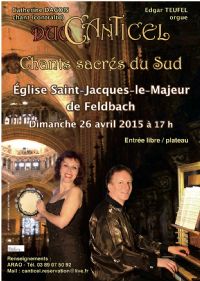 Grand Concert de Pâques avec Canticel      « Aux Sources du Sud » à l'église Saint-Étienne. Le samedi 11 avril 2015 à Ille sur Têt. Pyrenees-Orientales. 